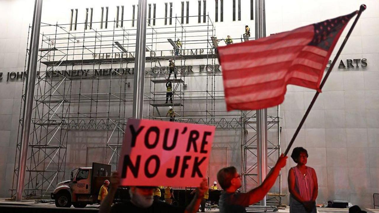 Trump's name removed from Kennedy Center after court order