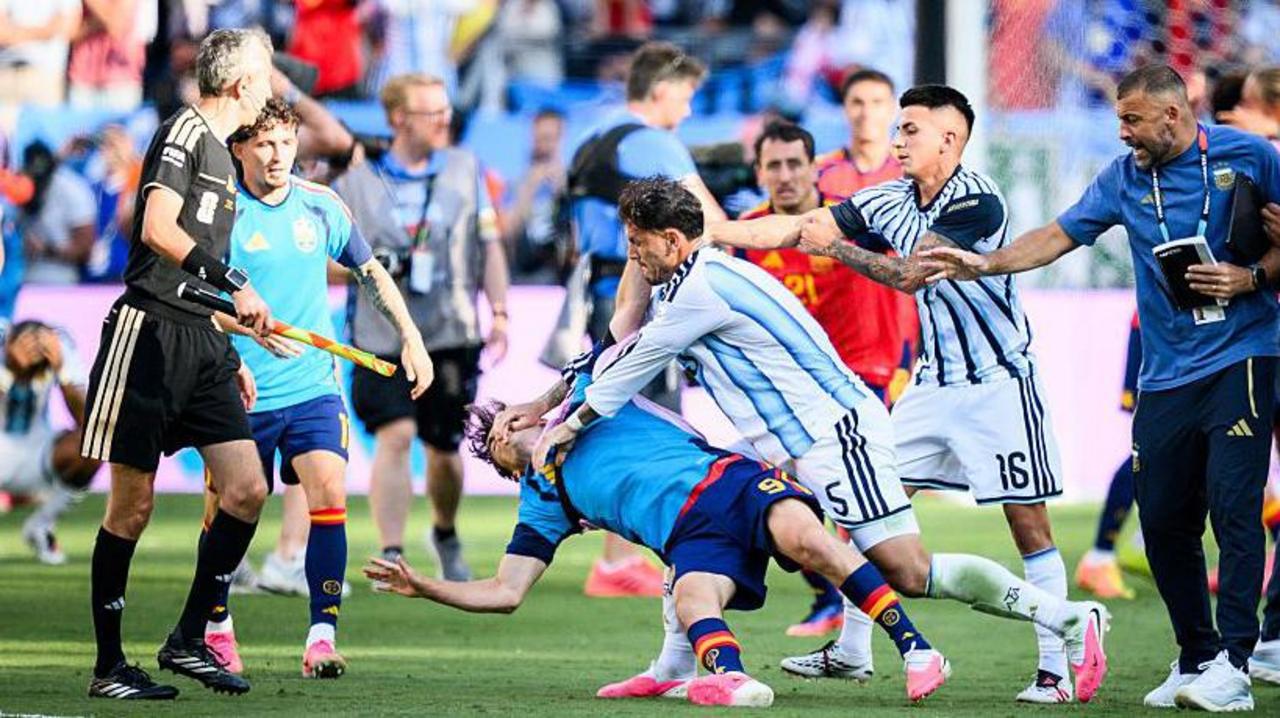 Argentina's Paredes banned for 10 games after World Cup final clashes