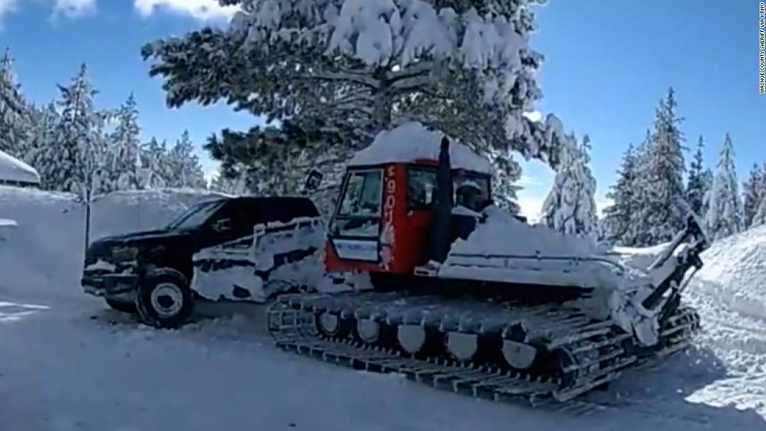 Newly released video shows scene of Jeremy Renner's snowplow accident