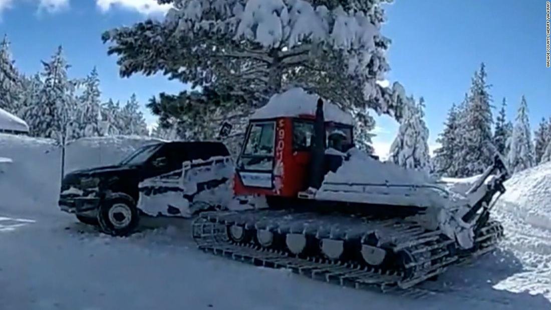 Newly released video shows scene of Jeremy Renner's snowplow accident