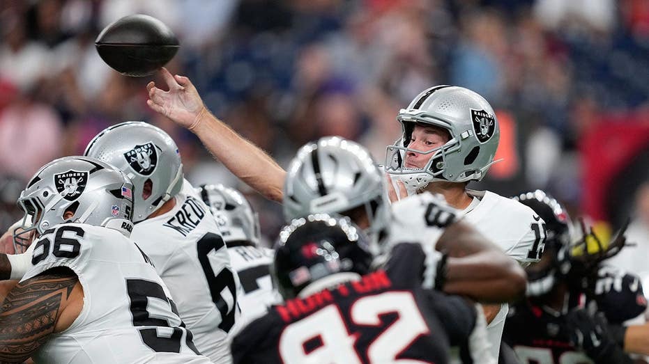 Fernando Mendoza throws pick-six in second NFL game as Raiders rookie faces growing pains
