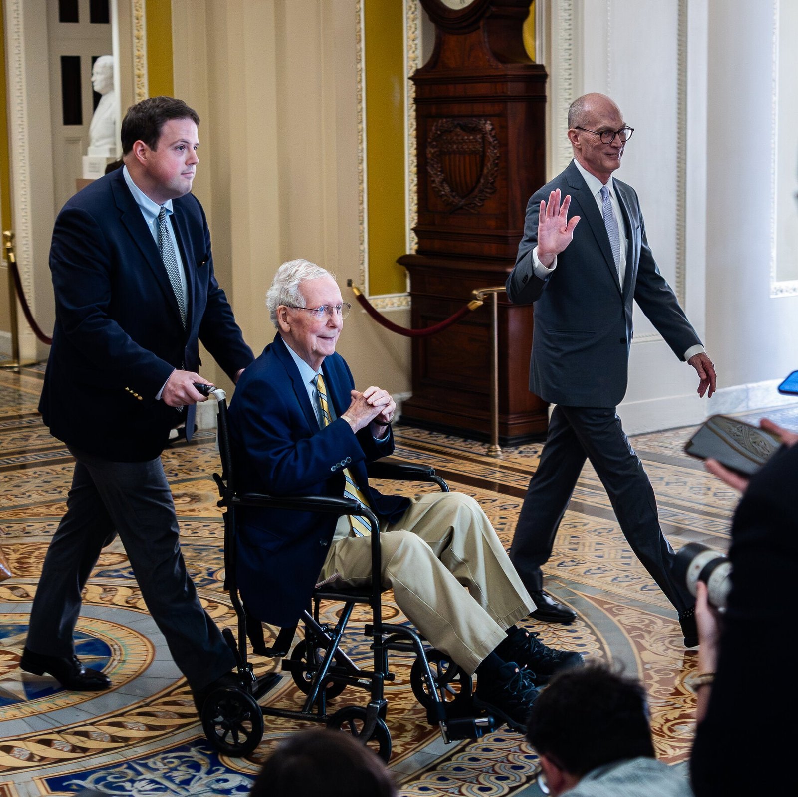 Mitch McConnell Returns to Senate After Three Month Absence