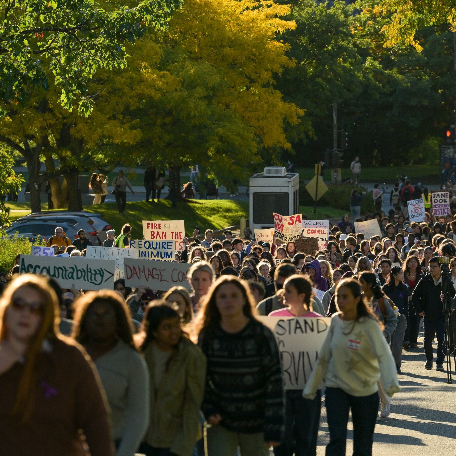 As Students Protest Handling of Cornell Sexual Assault Case, a Building Is Vandalized